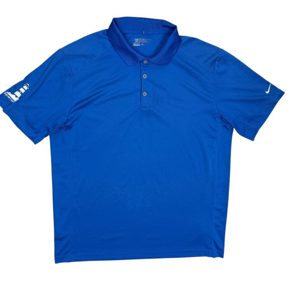 Nike Golf Tour Performance Short Sleeve Polo Shirt Blue XL